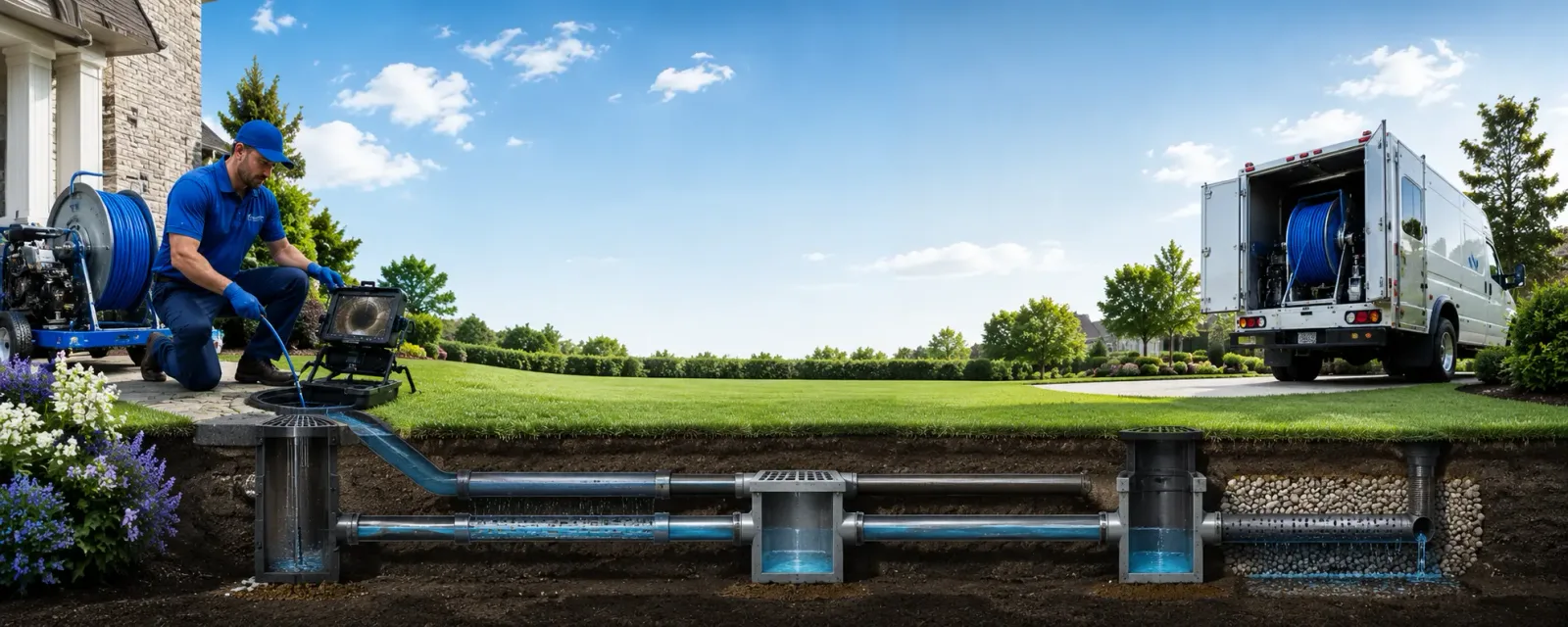 Outdoor drain cleaning information for Roseville, MI